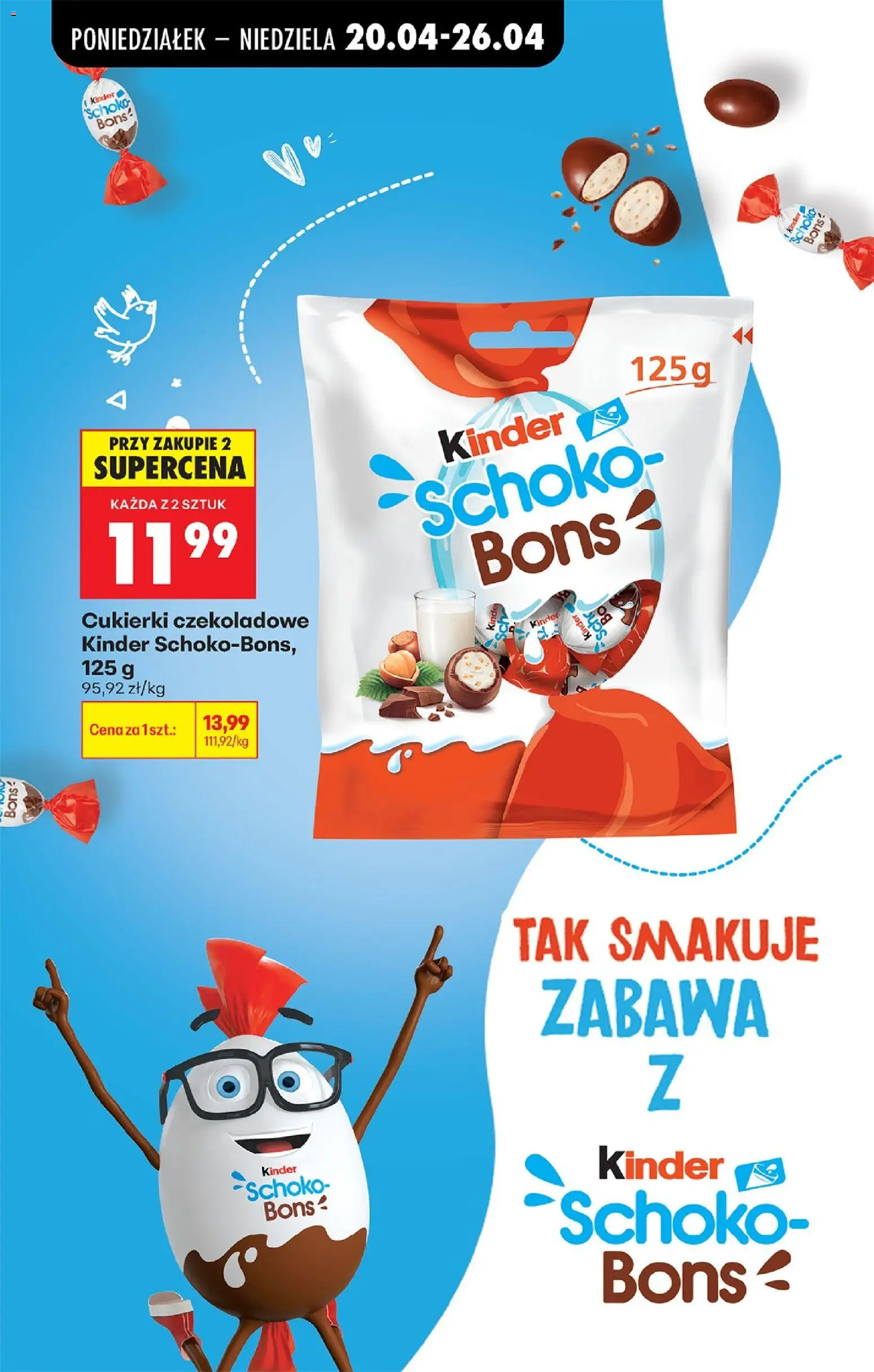 Biedronka gazetka od poniedziałku od 20.04.2026 | Strona: 76 | Produkty: Cukierki czekoladowe, Cukierki