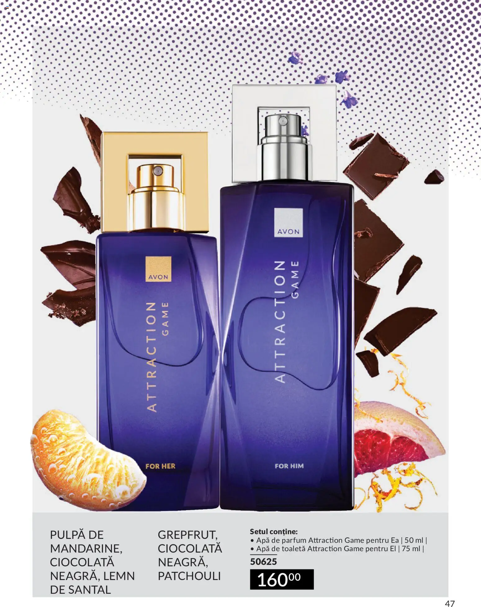 Noul catalog Avon – valabil de la 09.07.2026 | Pagină: 47 | Produse: Apă de parfum, Toaletă, Parfum, Ciocolată