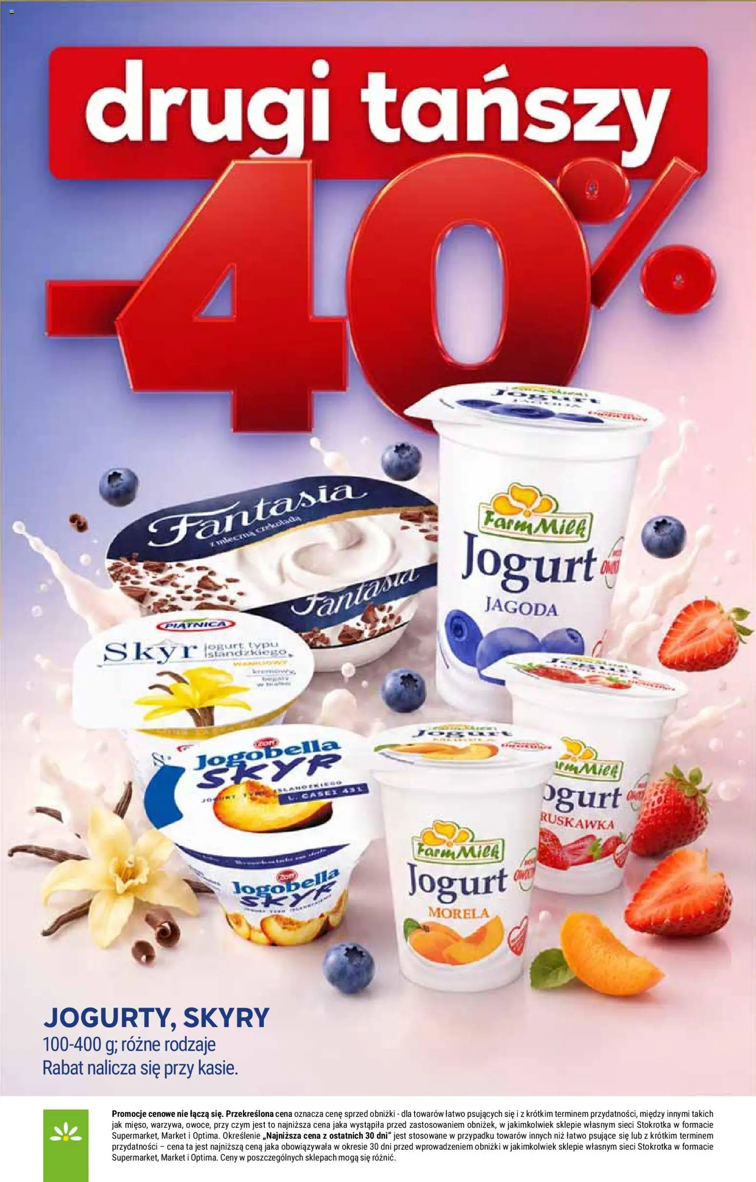 Stokrotka gazetka - Market od 23.07.2026 | Strona: 2 | Produkty: Stokrotka, Jogurt, Skyr