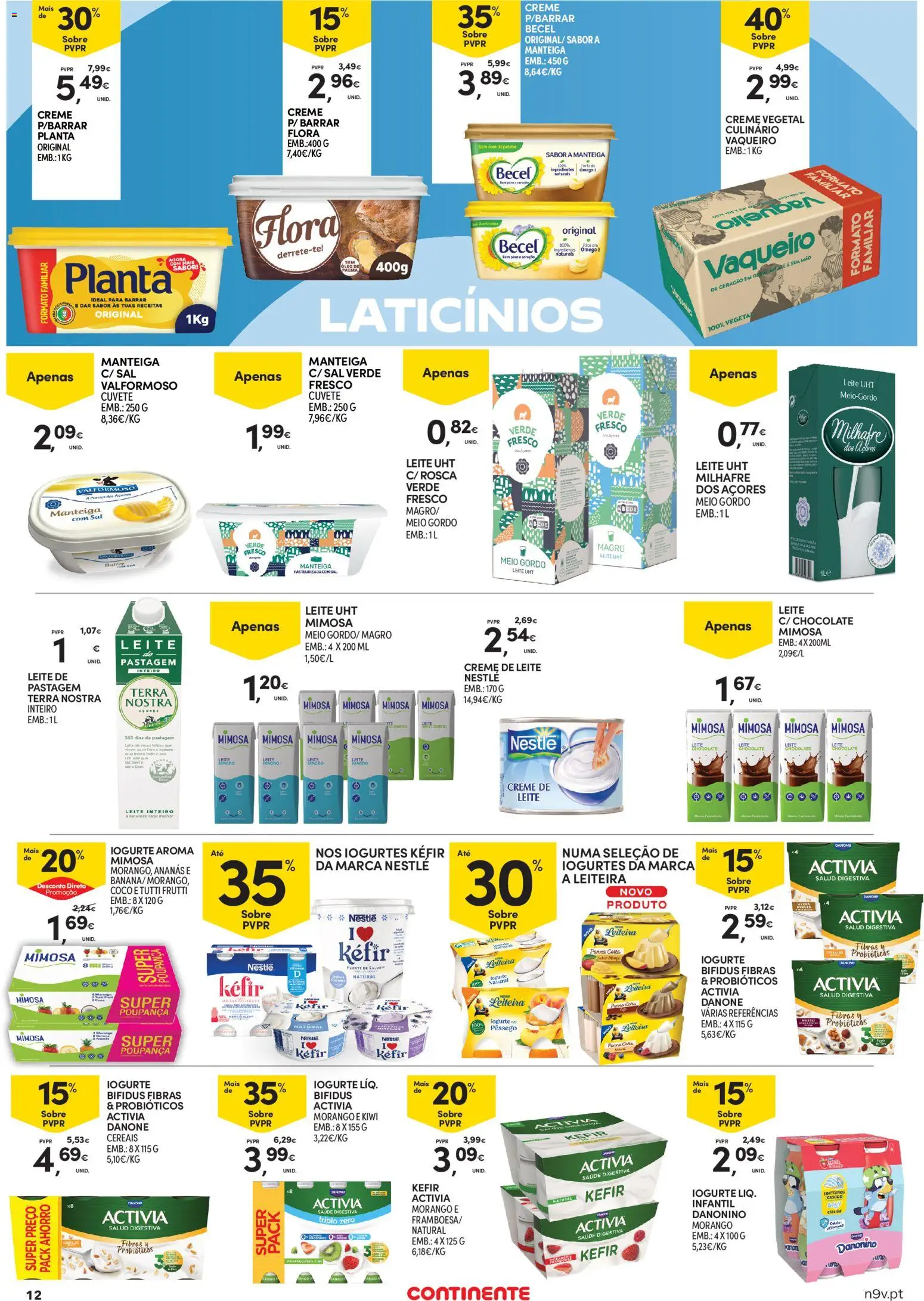 Continente Açores │ válido de 11.06.2026 | Página: 12 | Produtos: Ômega 3, Probióticos, Sal, Manteiga