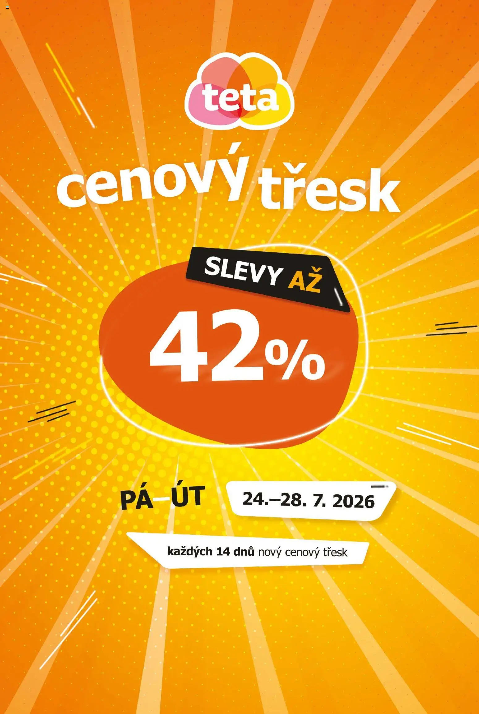 TETA Drogerie leták - Cenový třesk od 24.07.2026 | Strana: 1