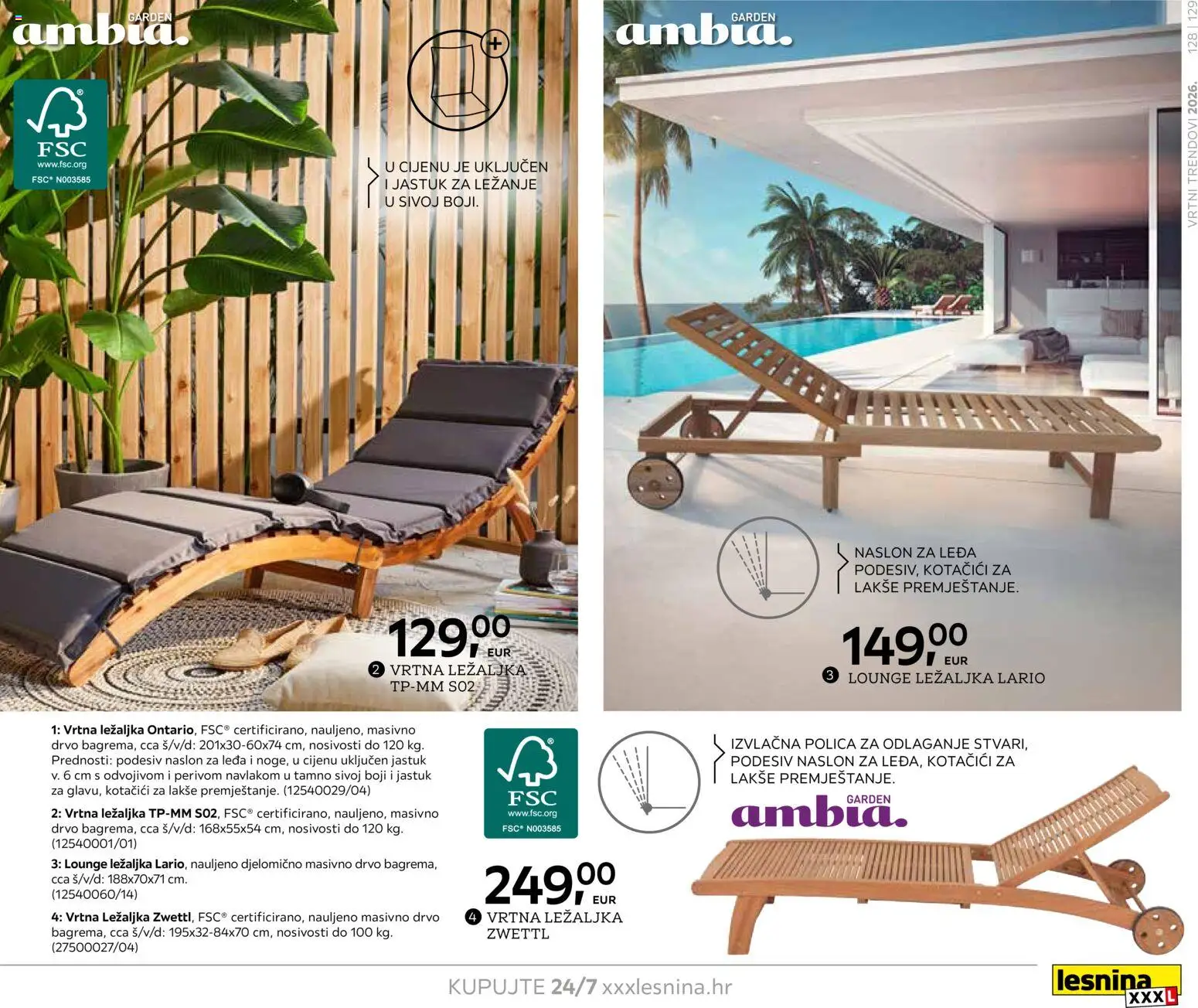 Lesnina katalog | vrijedi od 06.02.2026 | Stranica: 129 | Proizvodi: Jastuk, Ležaljka, Polica