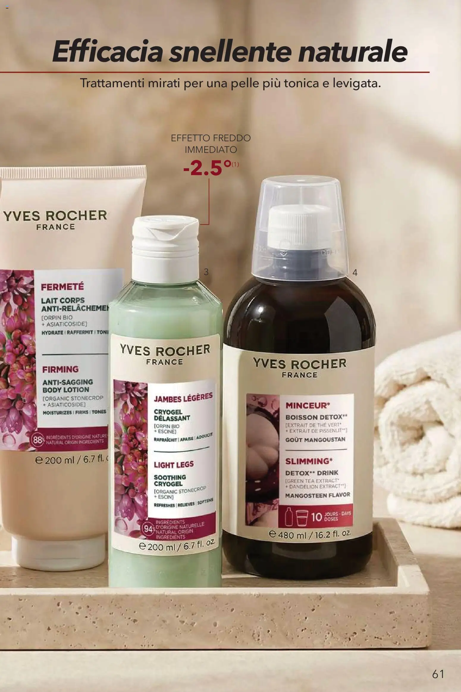Volantino Yves Rocher del 04.06.2026 | Pagina: 61 | Prodotti: The