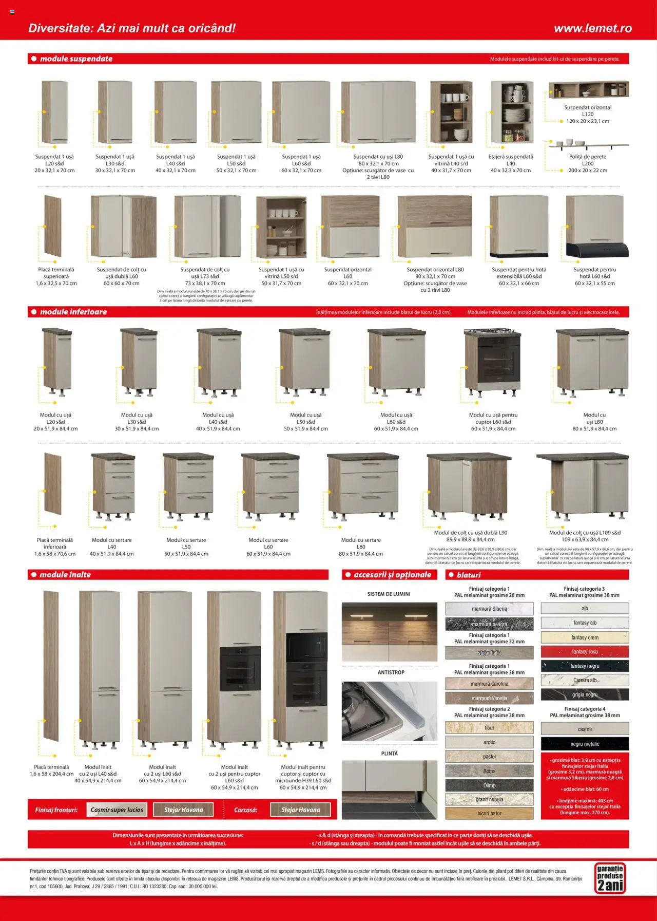 Noul catalog Lem’s – valabil de la 17.11.2023 | Pagină: 2 | Produse: Hotă, Cuptor, Vitrină, Etajeră