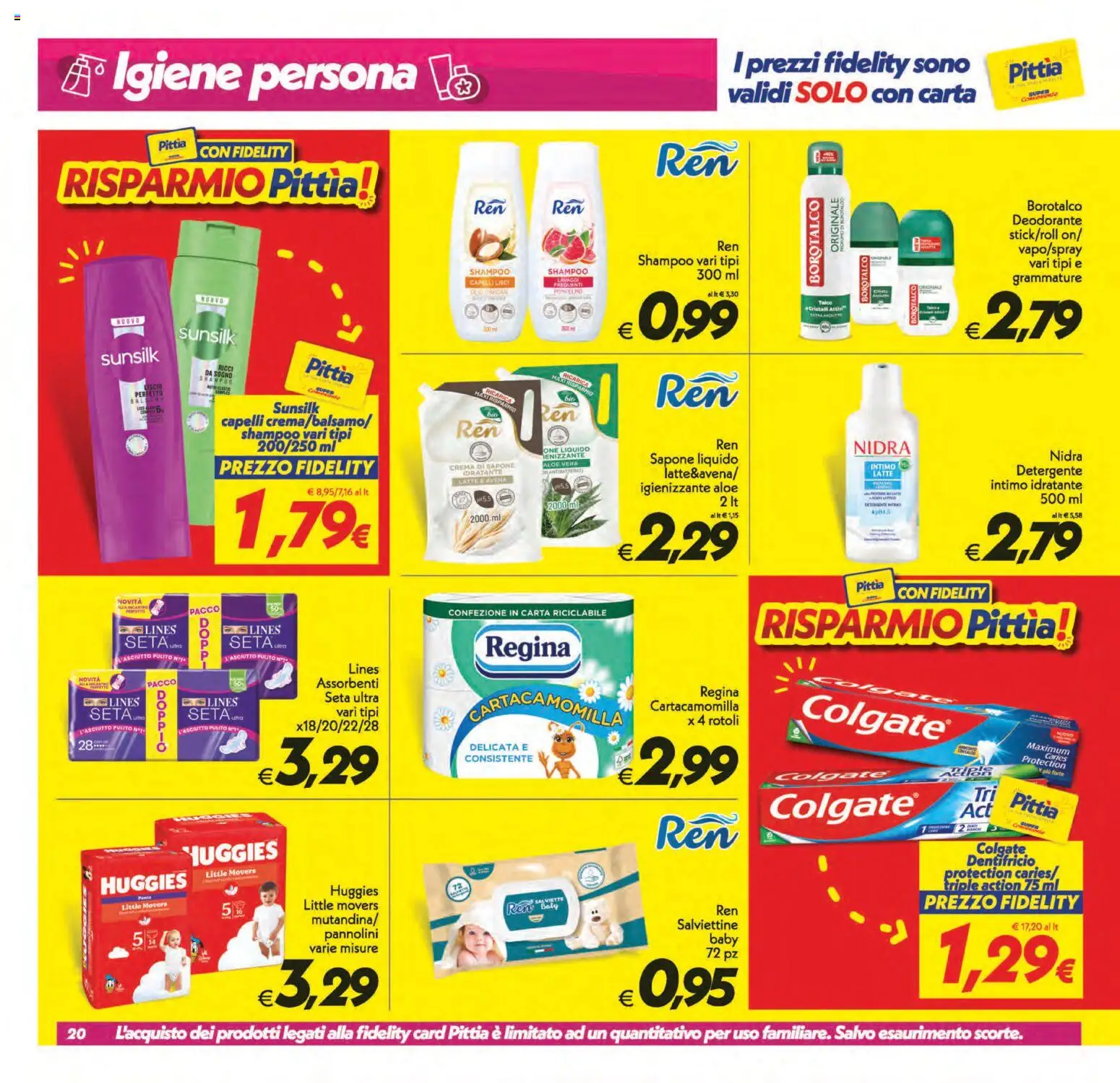 Volantino SuperConveniente del 11/09/2026 | Pagina: 20 | Prodotti: Deodorante, Dentifricio, Latte, Aloe vera