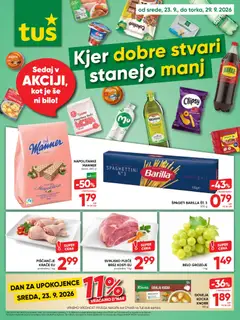 Tuš katalog akcije – veljaven od 23.09.2026
