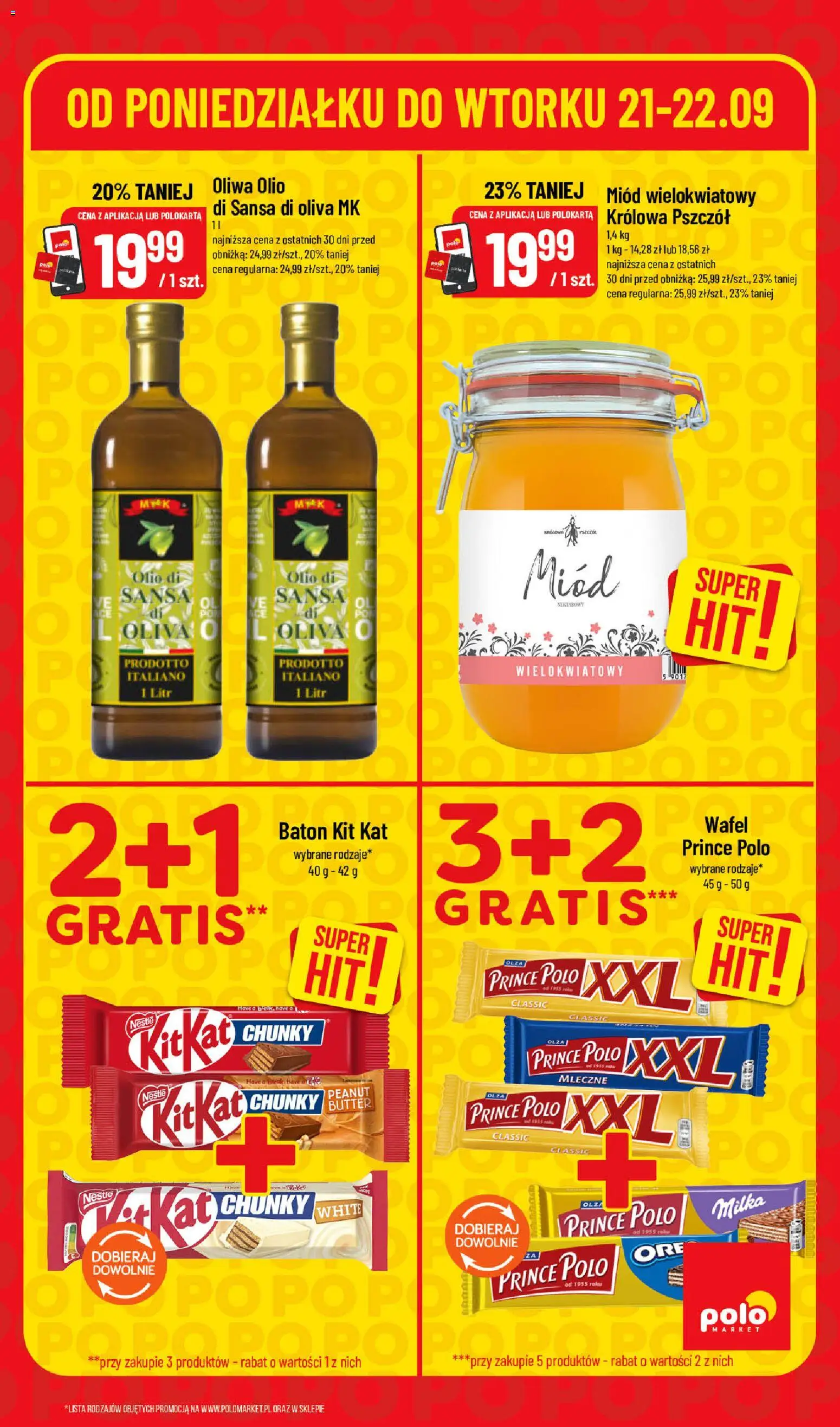 POLOmarket gazetka - Super Hity od 21.09.2026 | Strona: 5 | Produkty: Miód, Milka, Miód wielokwiatowy, Baton