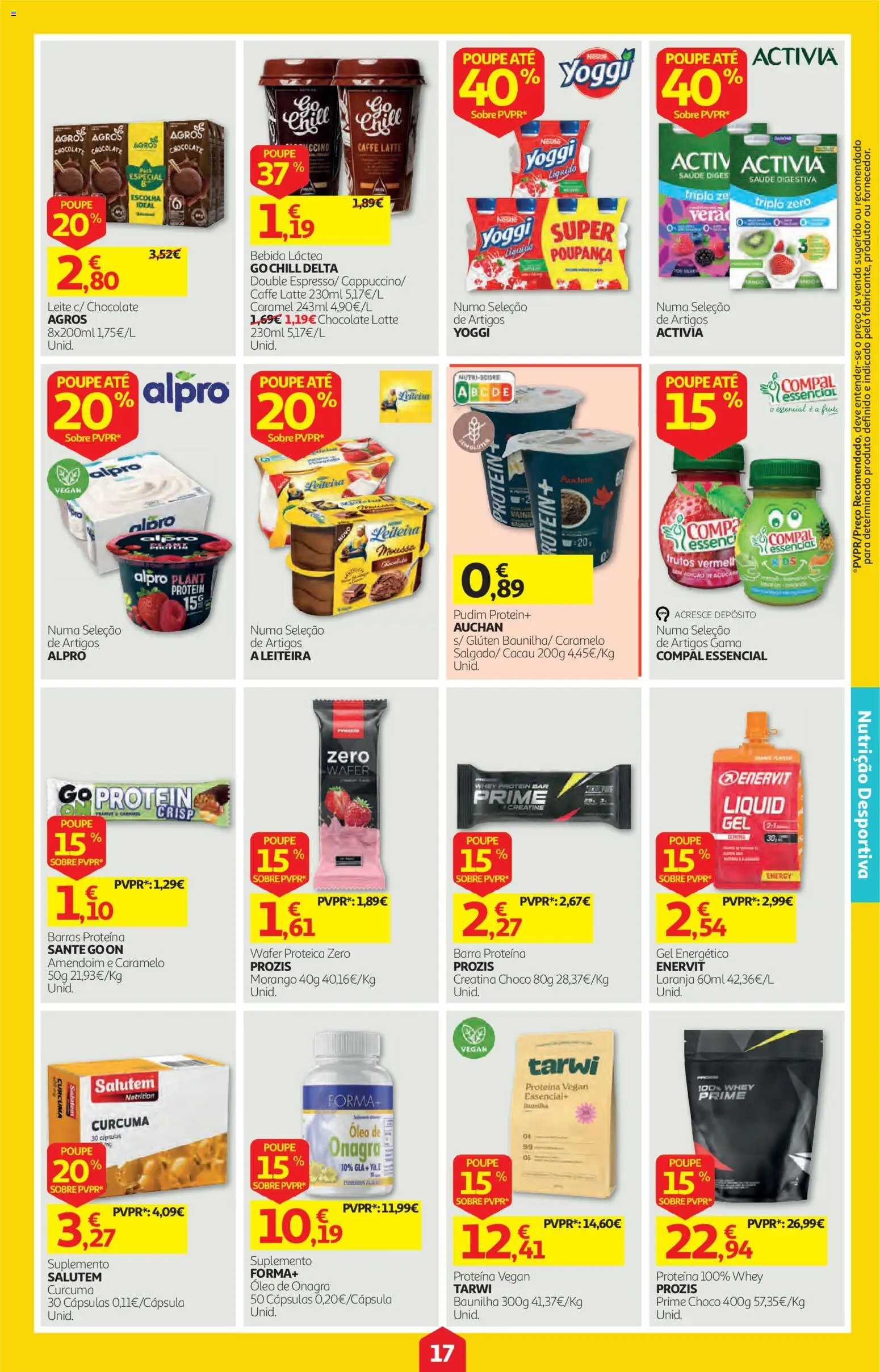 Auchan folheto │ válido de 22/10/2026 | Página: 17 | Produtos: Cacau, Pudim, Açúcar, Proteina