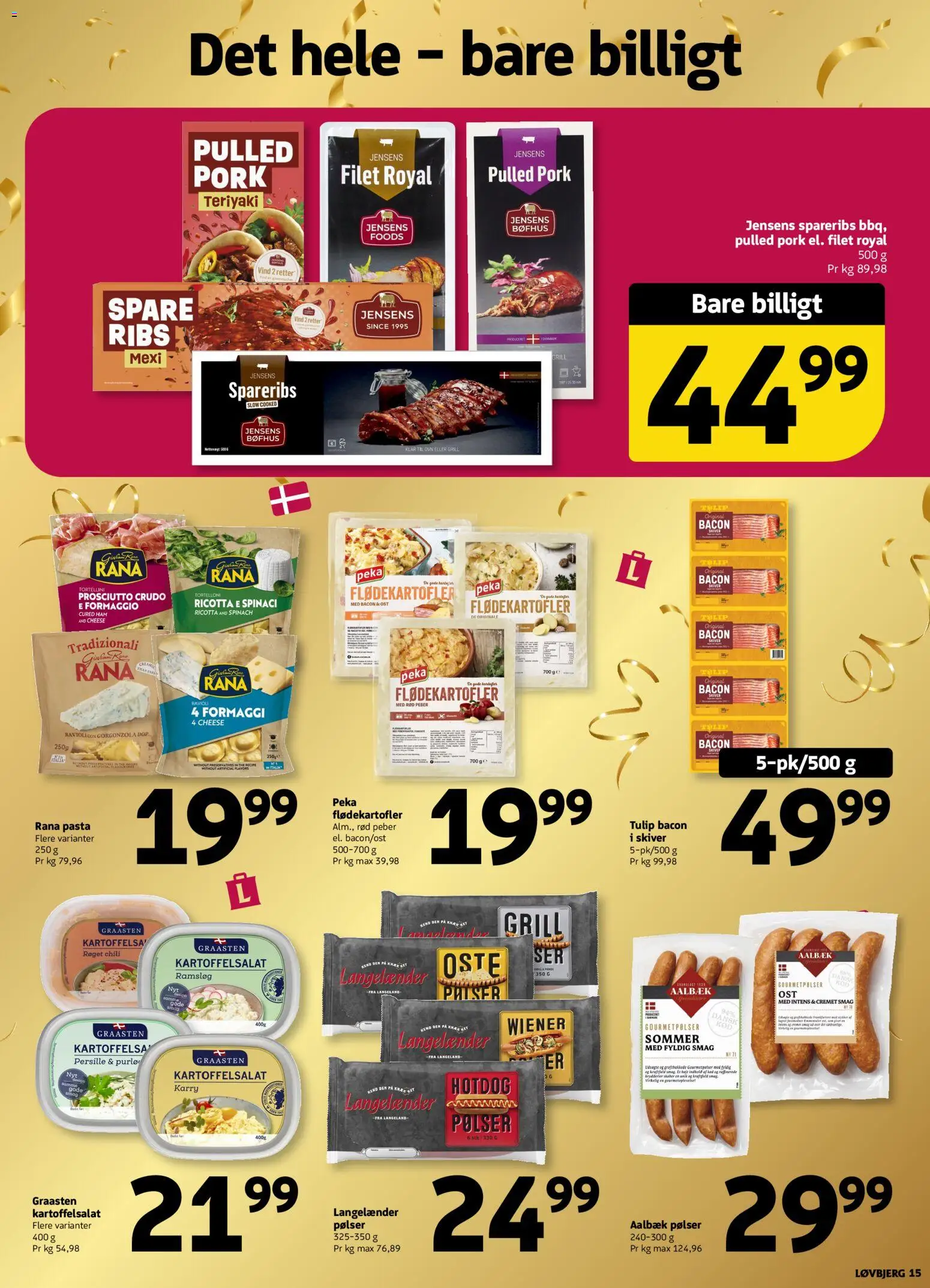 Løvbjerg tilbudsavis – gyldig fra 31/07/2026 | Side: 15 | Produkter: Ribs, Pasta, Gorgonzola, Ovn