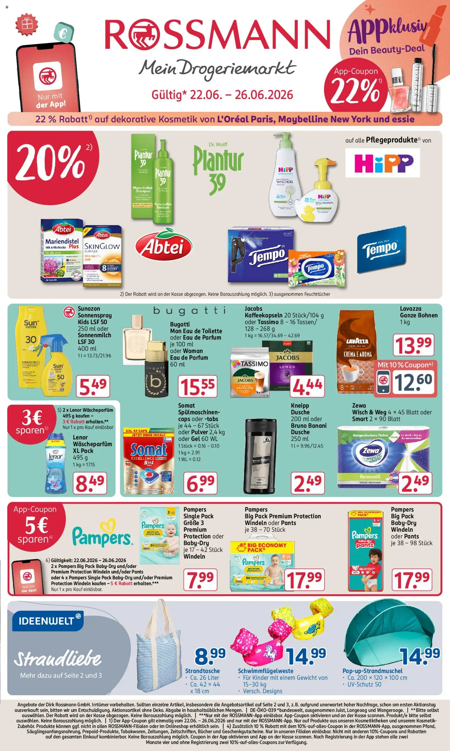Rossmann Prospekt – gültig ab 22.06.2026 | Seite: 1