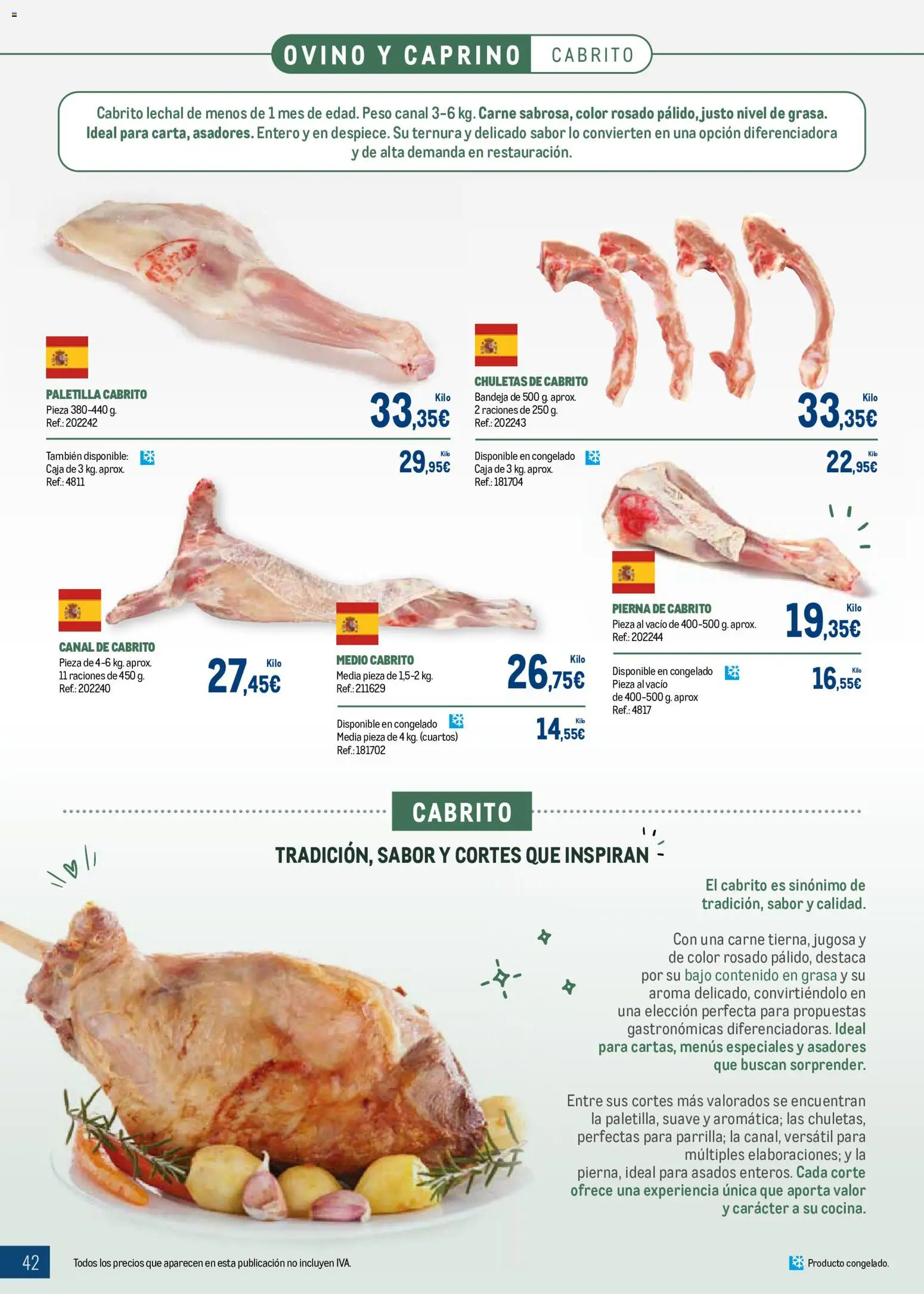 Makro Expertos en carnes │ válido desde el 07/09/2026 | Página: 42 | Productos: Peso, Bandeja, Carne, Caja