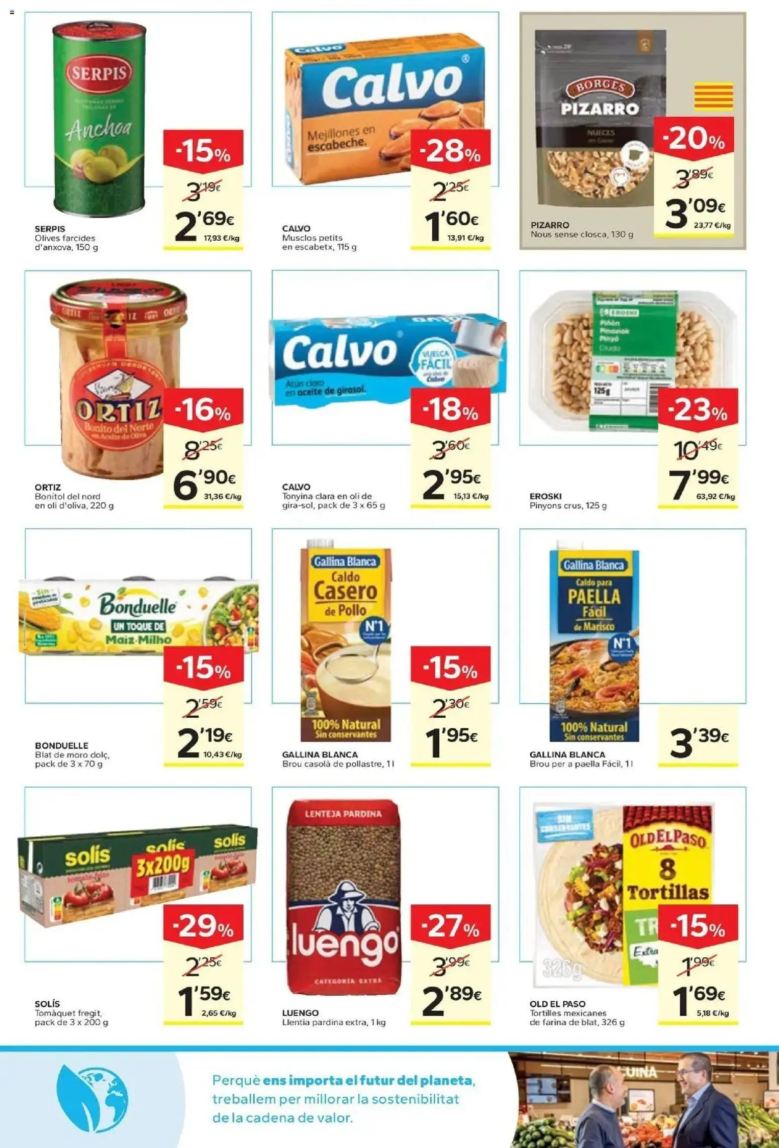 Caprabo - Estalvia des de la primera unitat │ válido desde el 17/09/2026 | Página: 11 | Productos: Nueces, Tortillas, Anchoa, Pollo