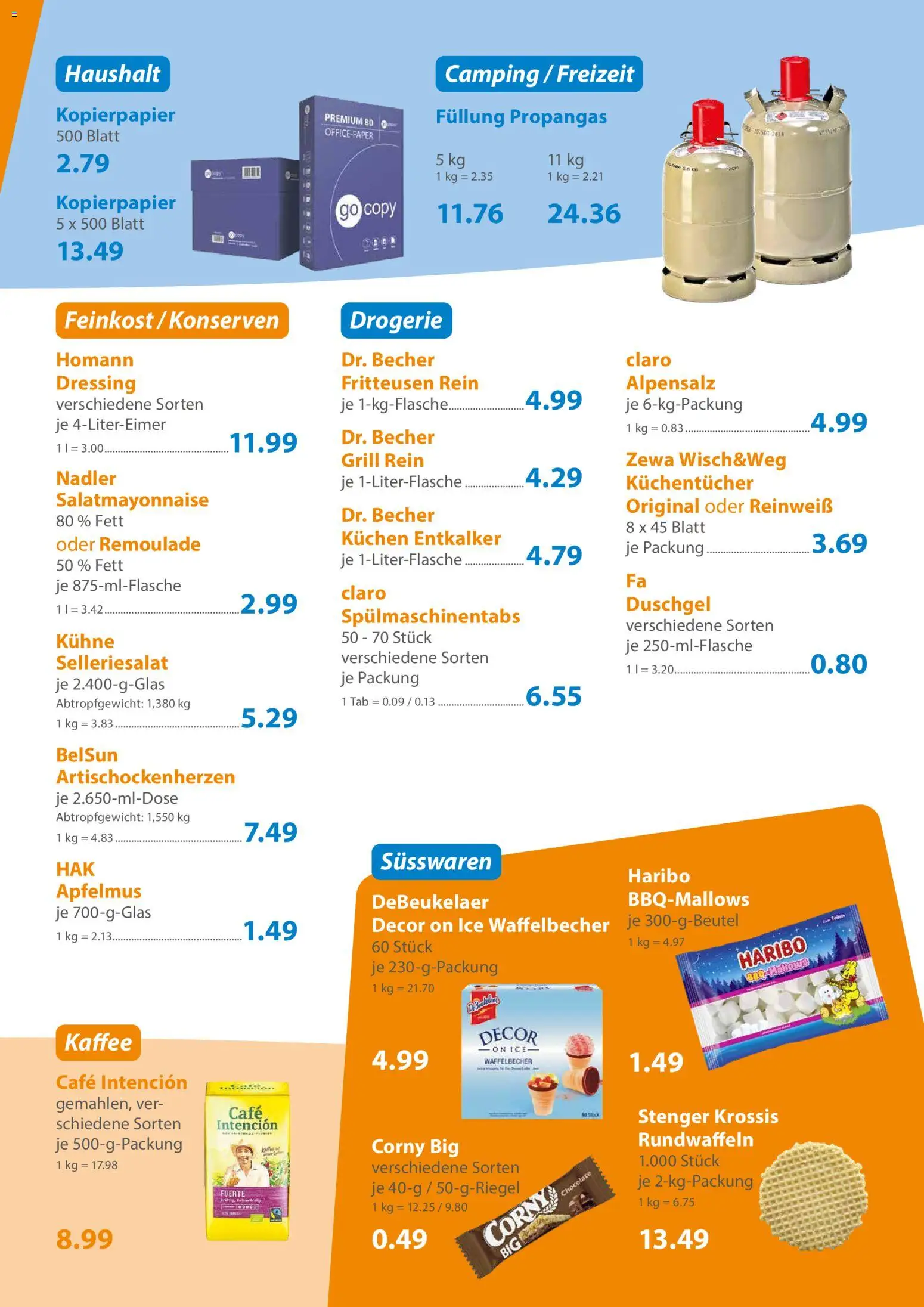 C&C Prospekt – gültig ab 13.07.2026 | Seite: 3 | Produkte: Grill, Zewa, Spülmaschinentabs, Kuchen