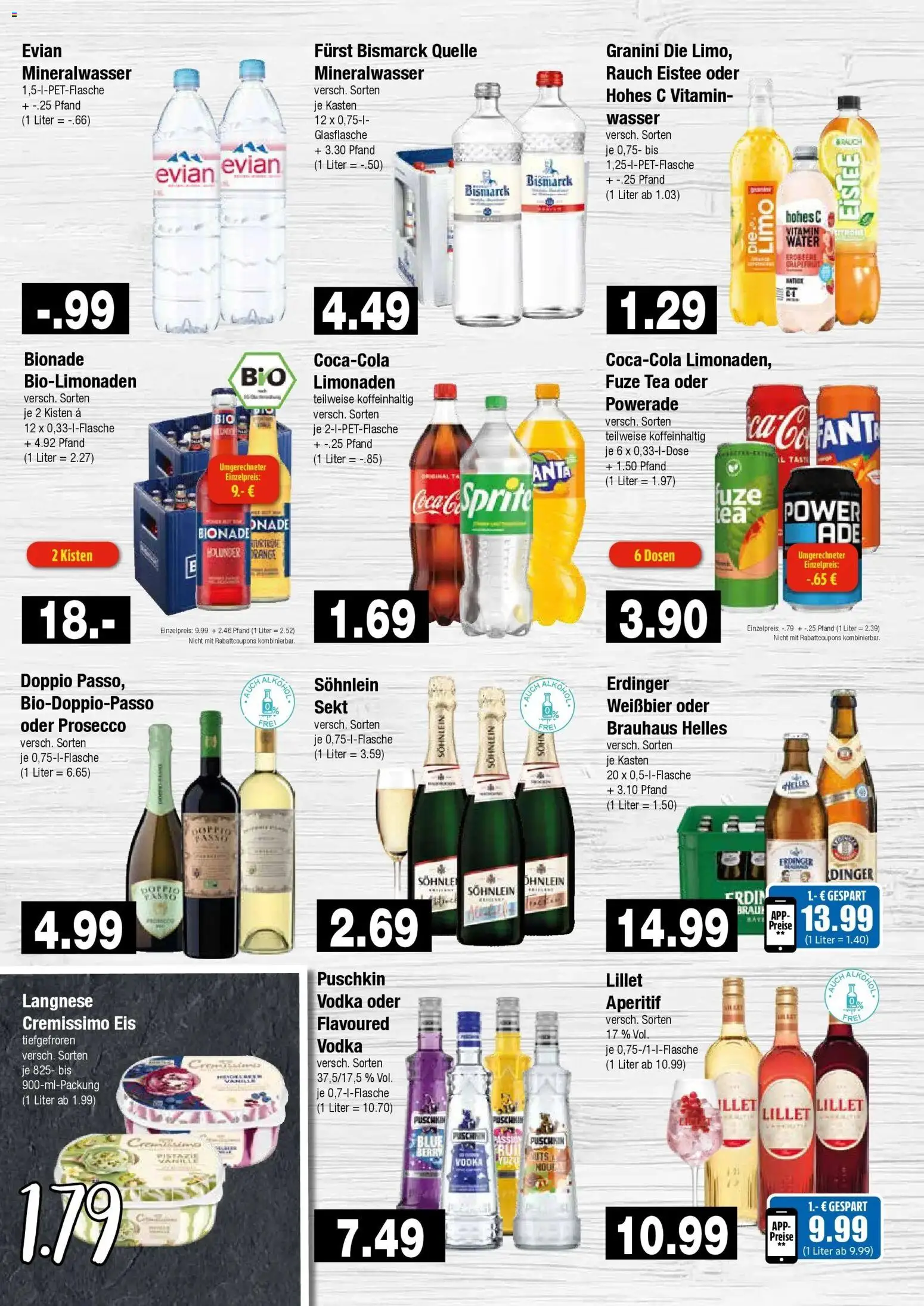 Edeka Prospekt Hamburg (ab 17.08.2026) » Angebote Online | Seite: 7 | Produkte: Langnese, Cremissimo, Mineralwasser, Eis