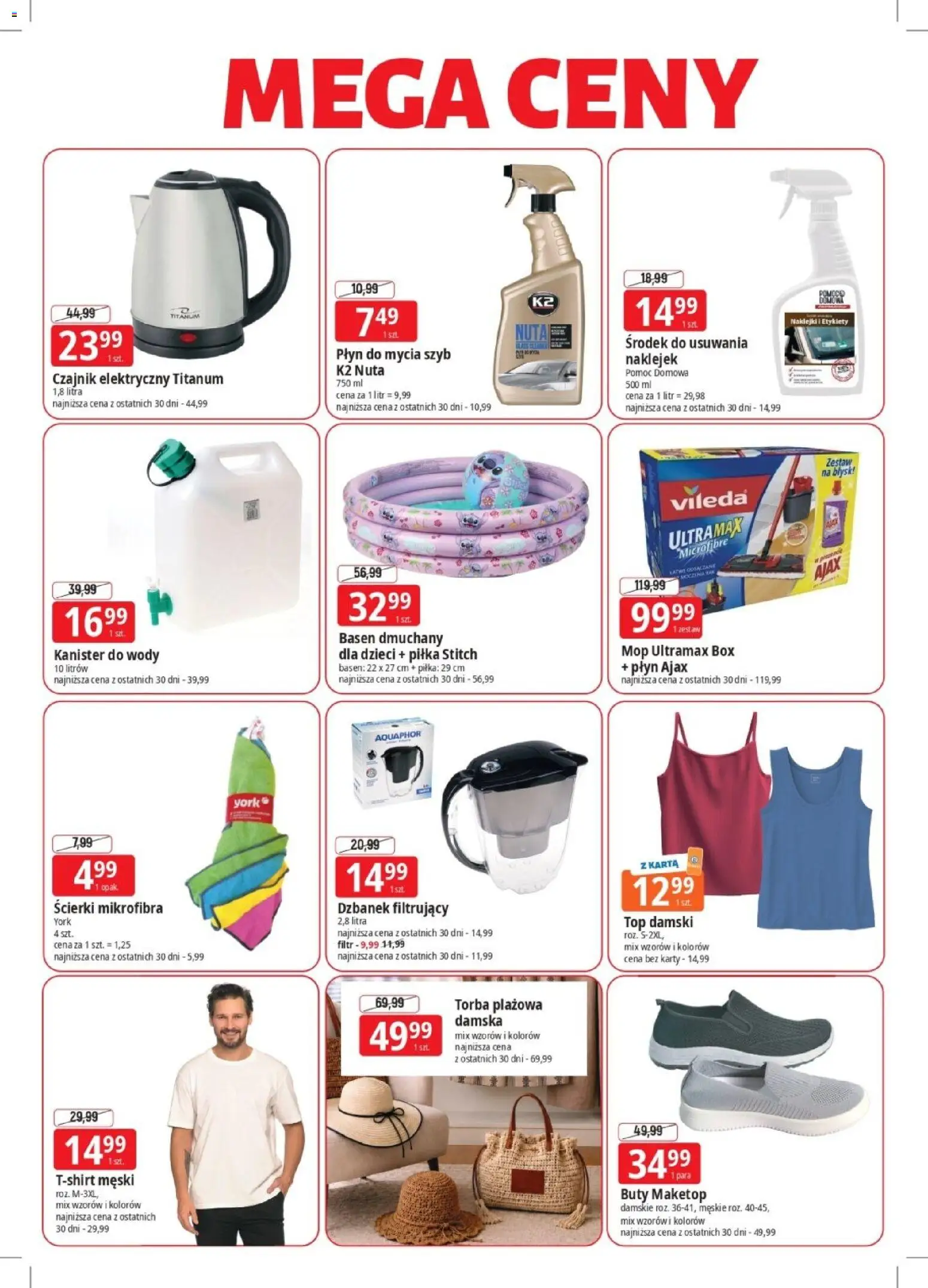 E.Leclerc gazetka - Elbląg od 08.06.2026 | Strona: 2 | Produkty: Top, Buty, Płyn do mycia szyb, Naklejki