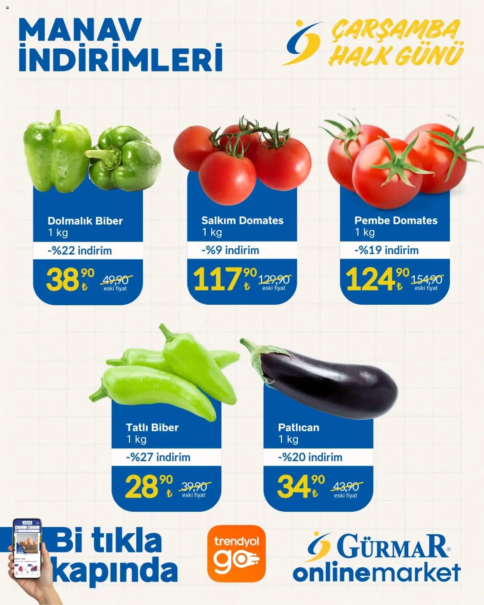 Gürmar - Manav İndirimleri - 13.05.2026 tarihinden itibaren geçerlidir | Sayfa: 2