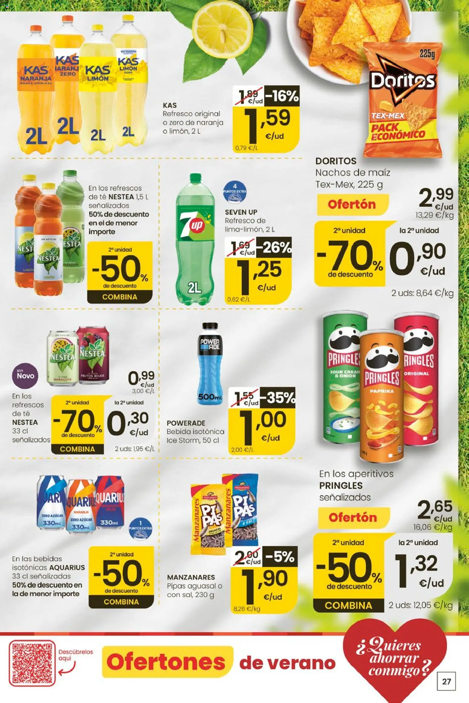 Eroski Ofertóns de verán │ válido desde el 28.05.2026 | Página: 27 | Productos: Καλτσάκια μισά, Té