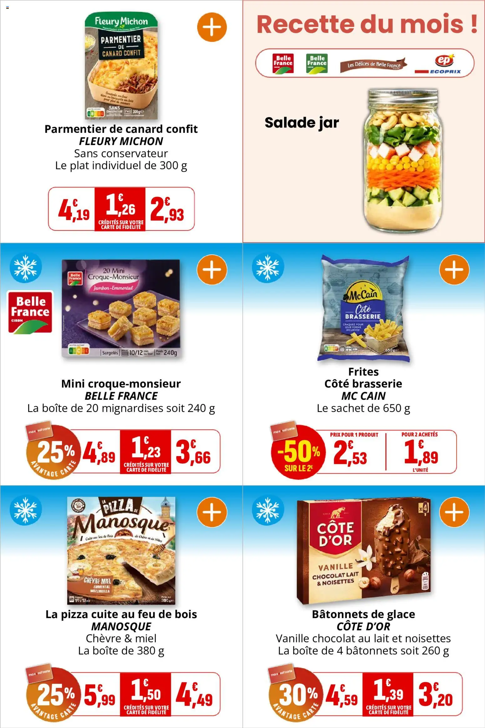 {H1} | Page: 11 | Produits: Canard, Glace, Noisettes, Frites