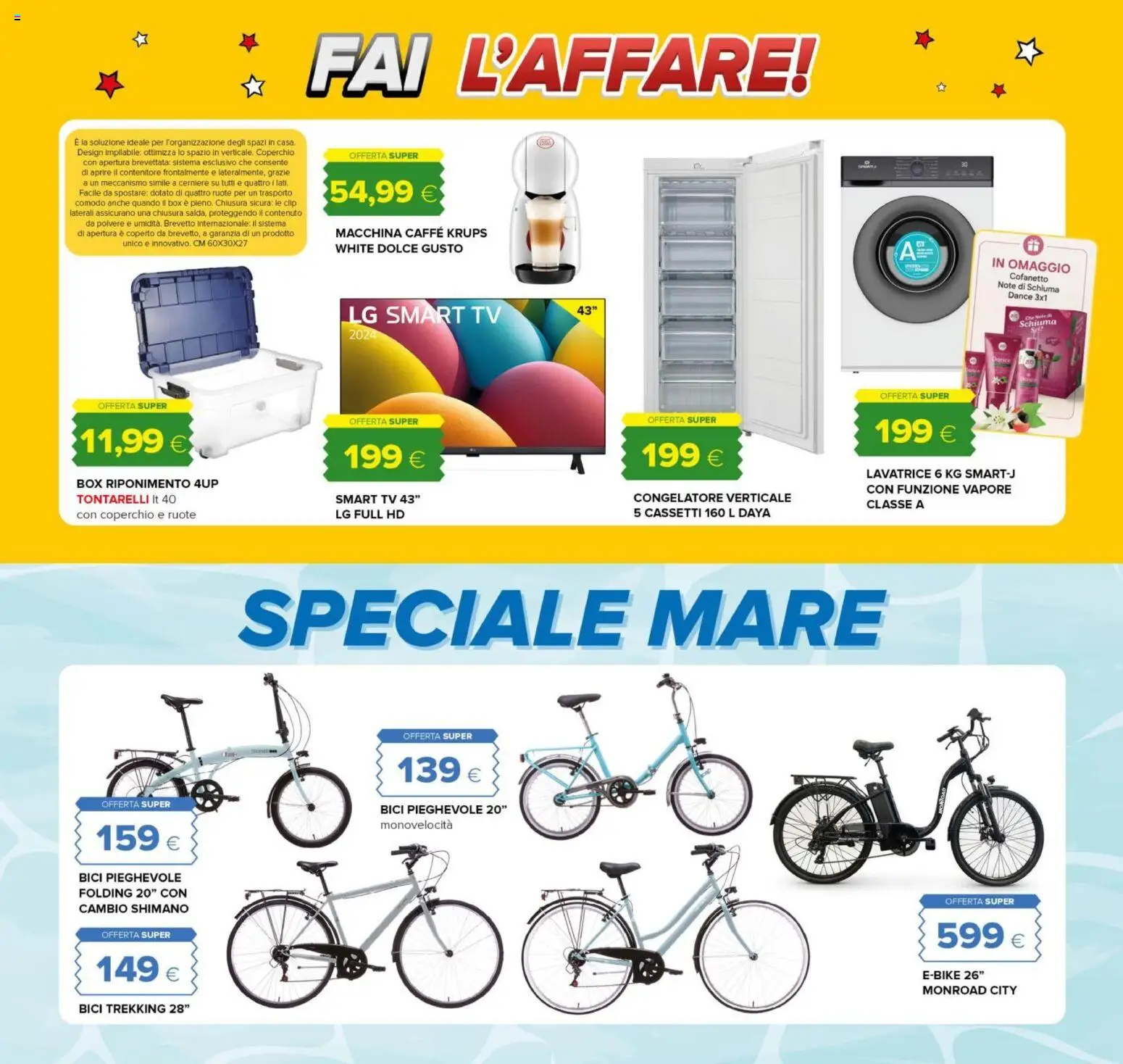 Volantino Oasi del 18.06.2026 | Pagina: 27 | Prodotti: Caffè, smart TV, TV, Congelatore