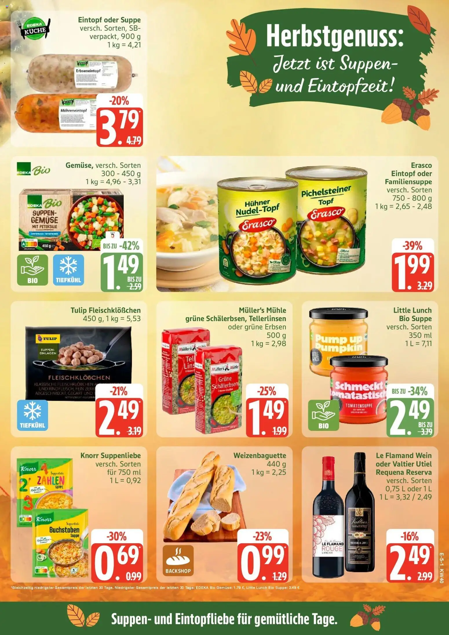 Edeka Prospekt Bad Schwartau (ab 28.09.2026) » Angebote Online | Seite: 5 | Produkte: Rouge, Gemüse, Petersilie, Wein