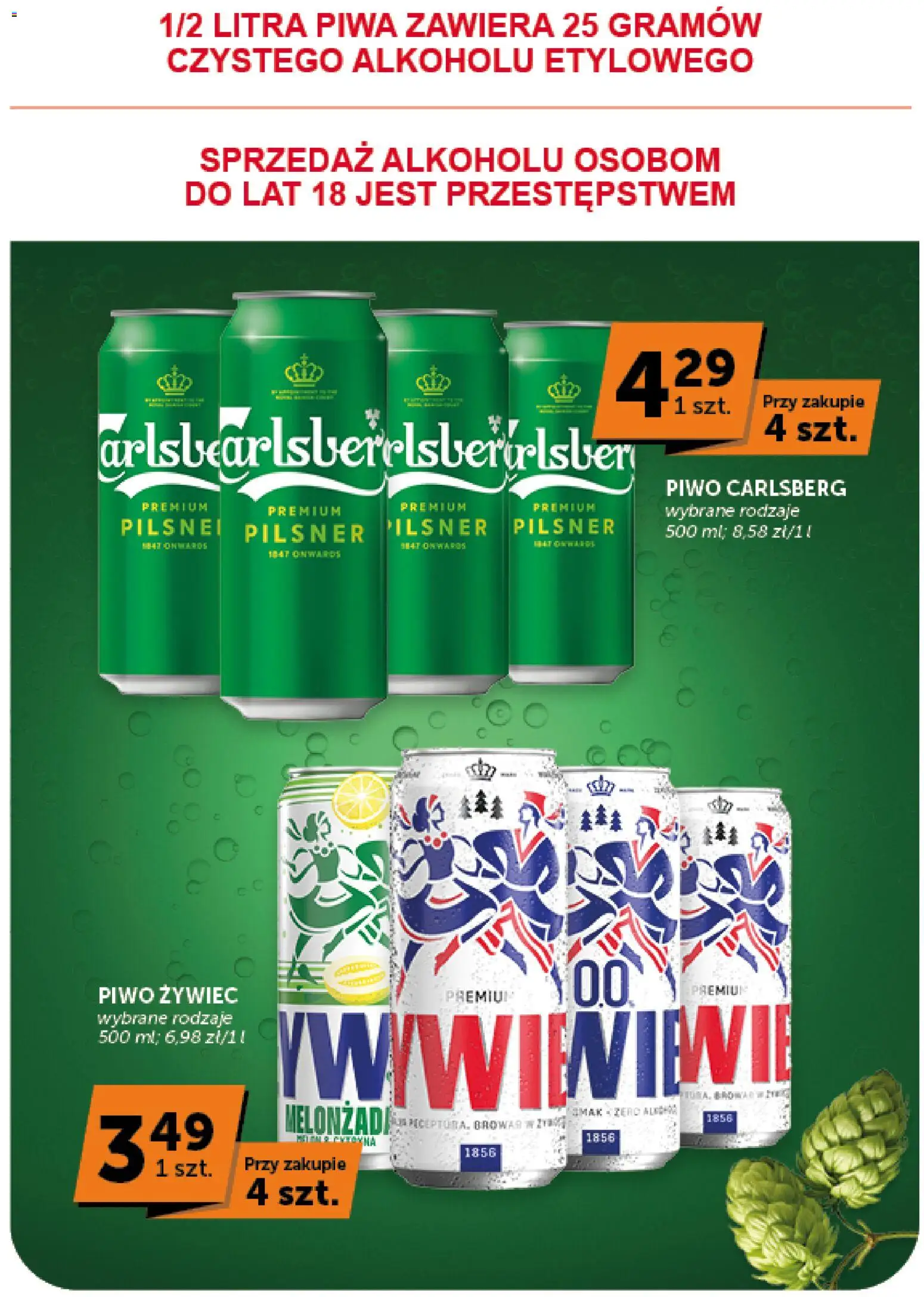 Groszek gazetka od 30.07.2026 | Strona: 28 | Produkty: Carlsberg, Piwo Carlsberg, Piwo