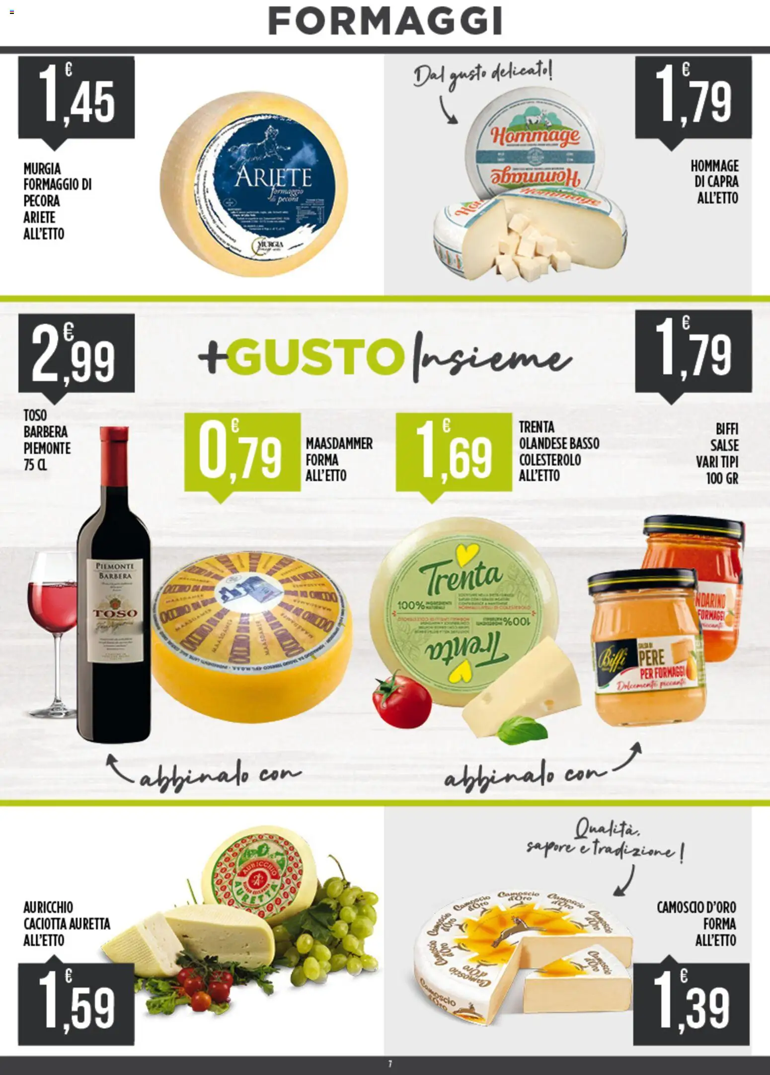 Volantino Euroesse del 20.04.2026 | Pagina: 7 | Prodotti: Formaggio