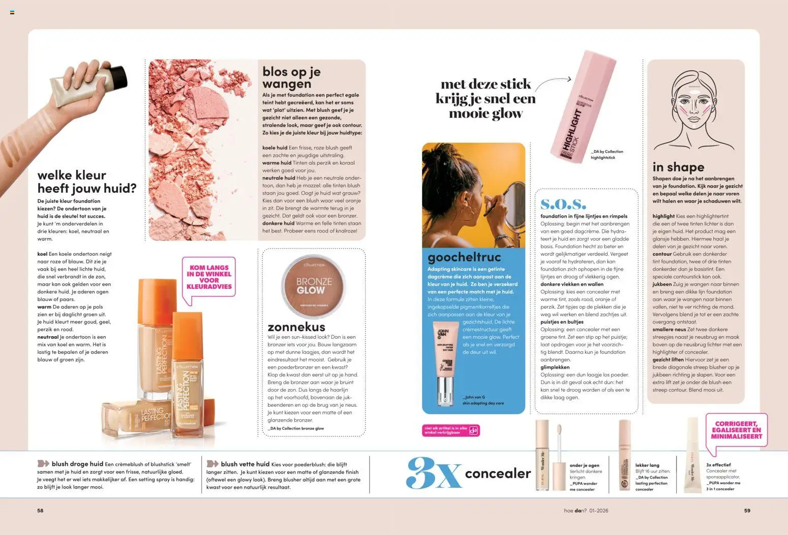 {H1} | Pagina: 30 | Producten: Foundation, Kom, Concealer, Bronzer