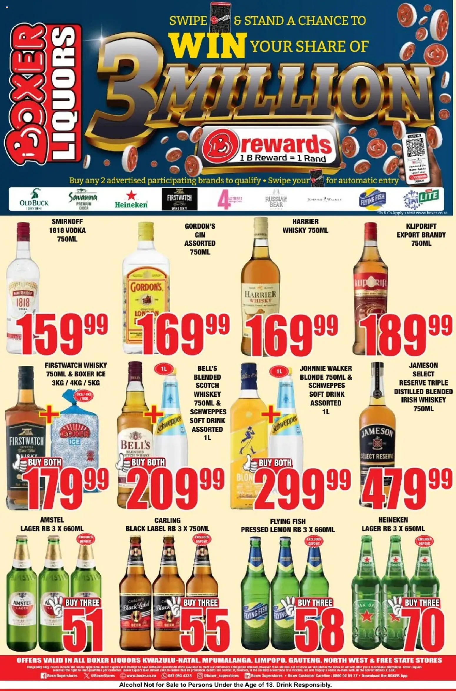 New Boxer catalogue – valid from 21/09/2026 | Page: 4 | Products: Heineken, Cider, Vodka, Whiskey