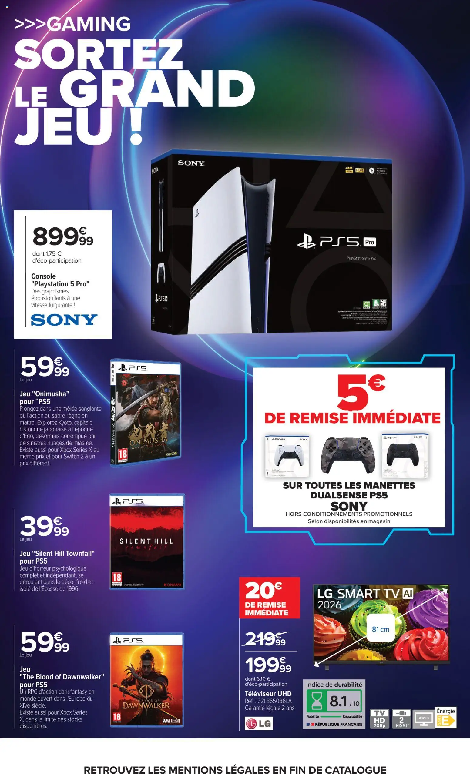 {H1} | Page: 8 | Produits: Playstation, Xbox, Televiseur, Smart TV