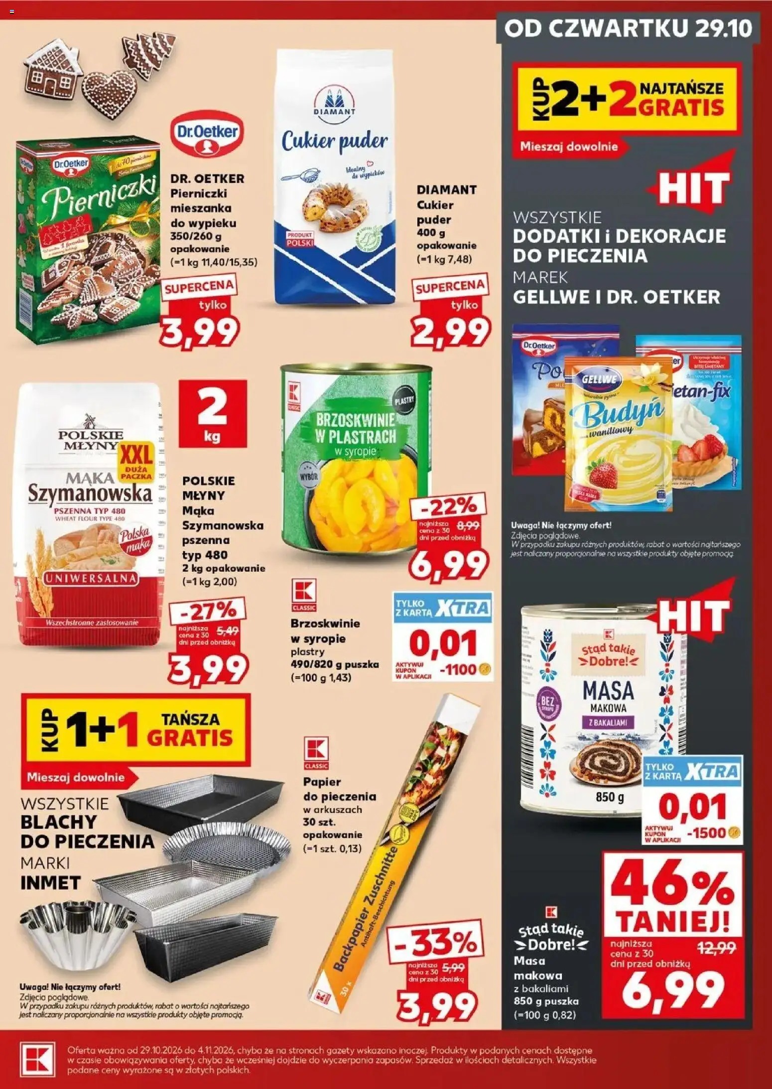 Kaufland gazetka - Super sobota od 31.10.2026 - od jutra PDF | Strona: 21 | Produkty: Budyń Waniliowy, Cukier puder, Dekoracje, Brzoskwinie w syropie