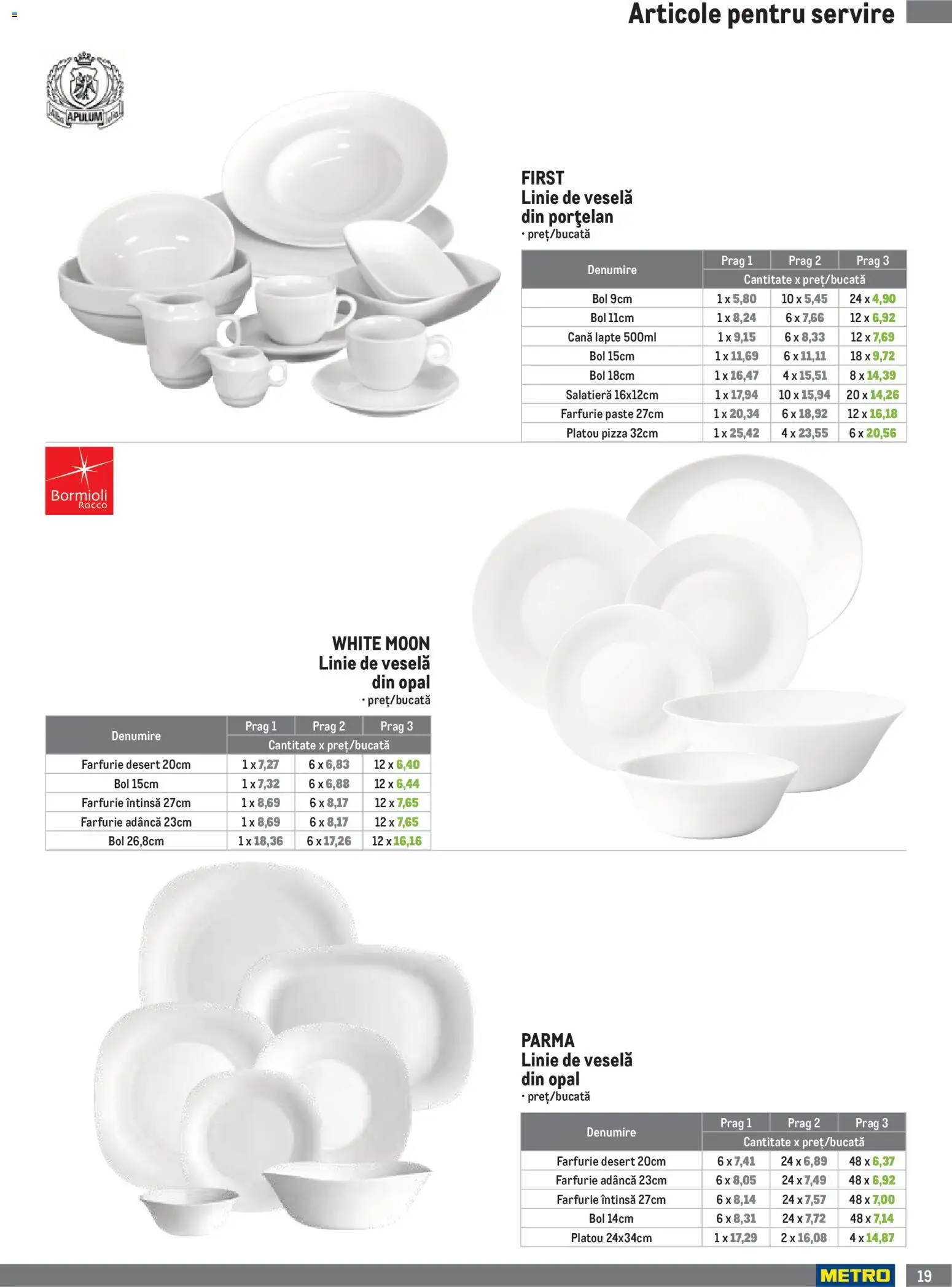 Noul catalog Metro – valabil de la 01.10.2026 | Pagină: 19 | Produse: Lapte, Pizza, Paste, Desert