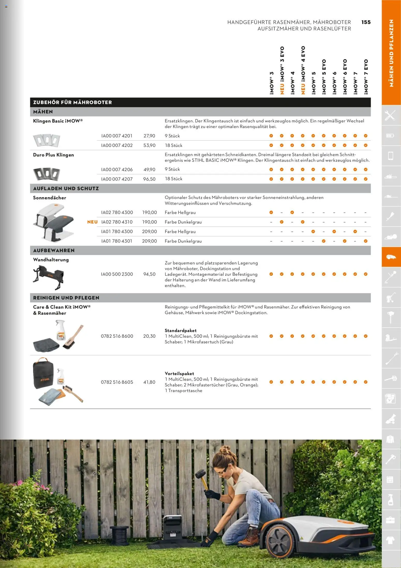 STIHL Katalog – gültig ab 01.01.2026 | Seite: 155 | Produkte: Rasenmäher