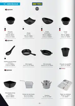 Metro katalog Horeca Profesionalna oprema - pregled Metro kataloga - važi od 10.07.2026 | Strana: 32