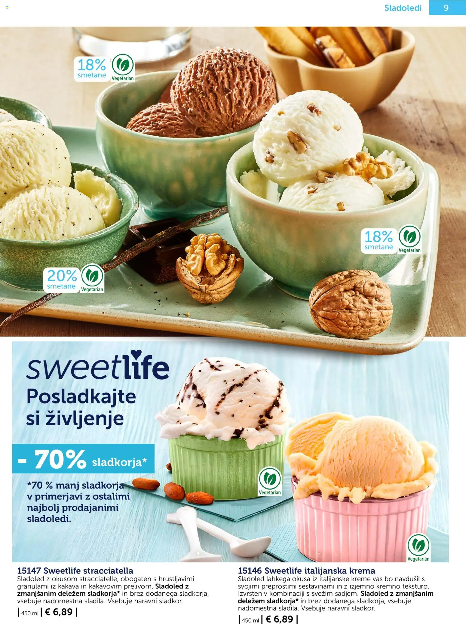 Novi Bofrost katalog ponudbe – veljaven od 01.10.2026 | Stran: 9 | Izdelki: Krema, Sladoled, Sladkor