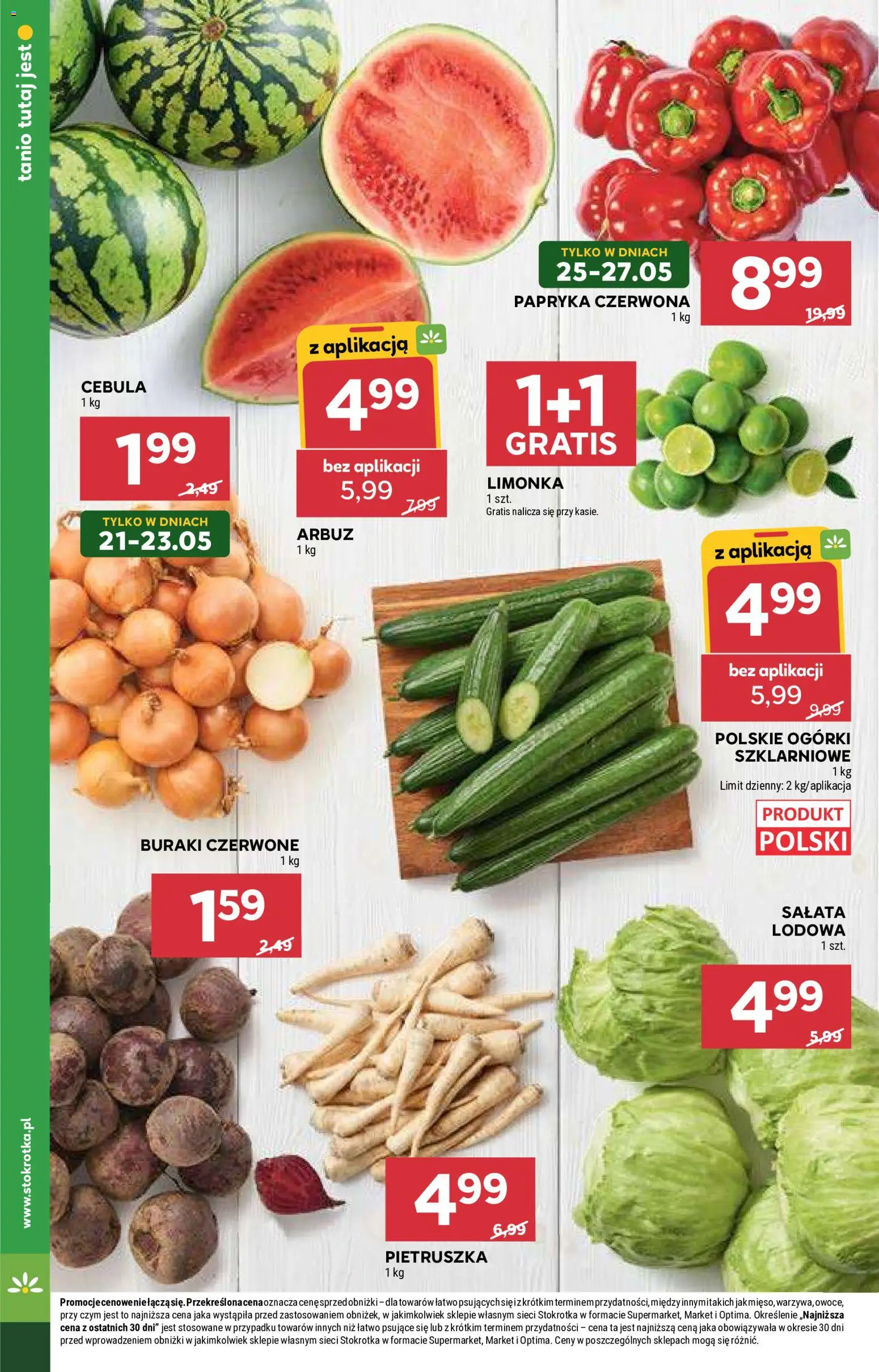 Stokrotka gazetka - Market od 21.05.2026 | Strona: 16 | Produkty: Limonka, Pietruszka, Stokrotka, Ogórki