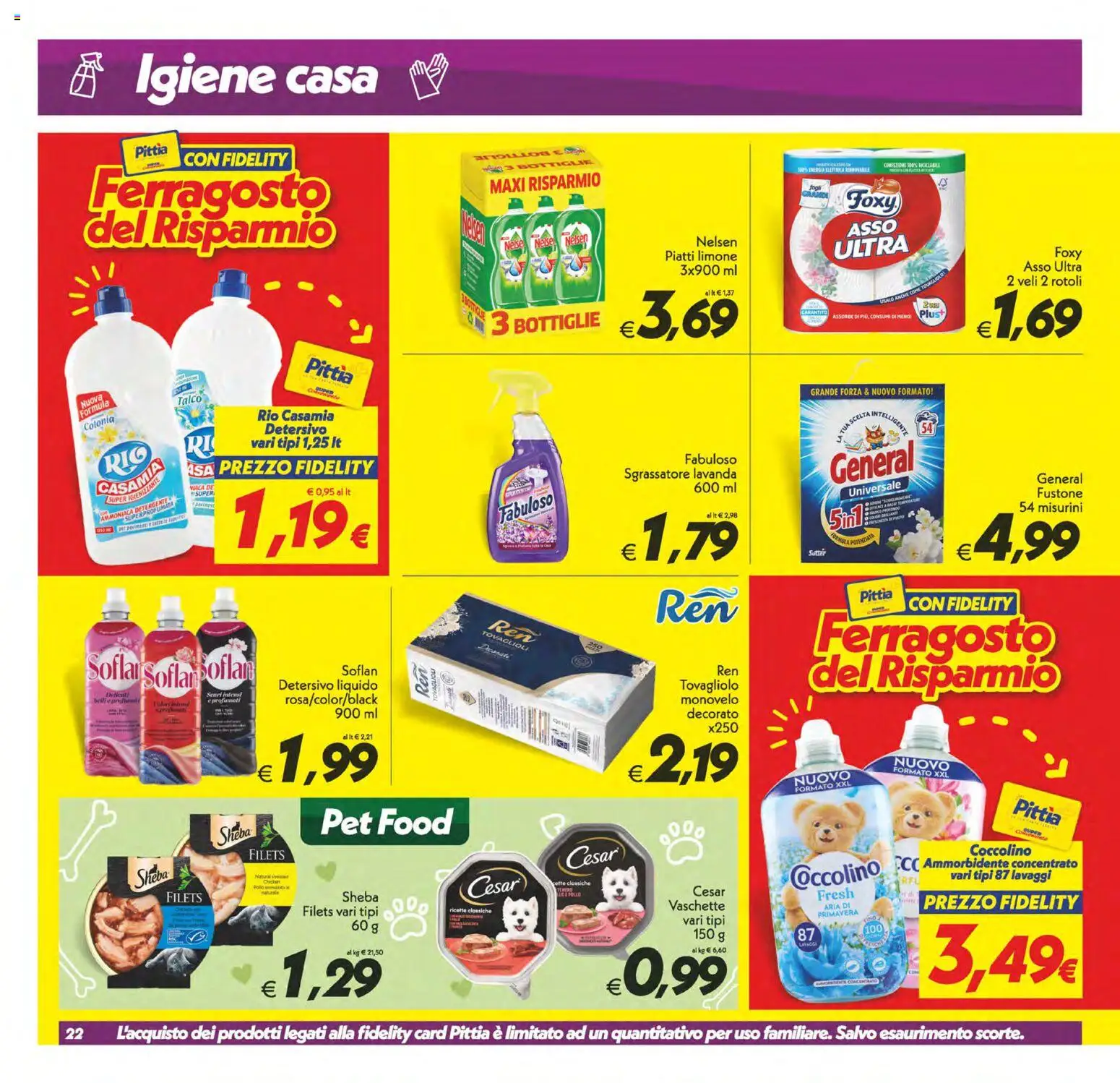 Volantino SuperConveniente del 11/08/2026 | Pagina: 22 | Prodotti: Pollo, Piatti, Limone, Lavanda