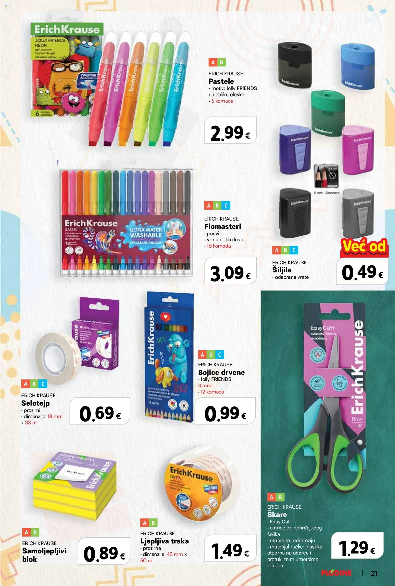Plodine katalog | vrijedi od 13.08.2026 | Stranica: 21 | Proizvodi: Škare, Flomasteri