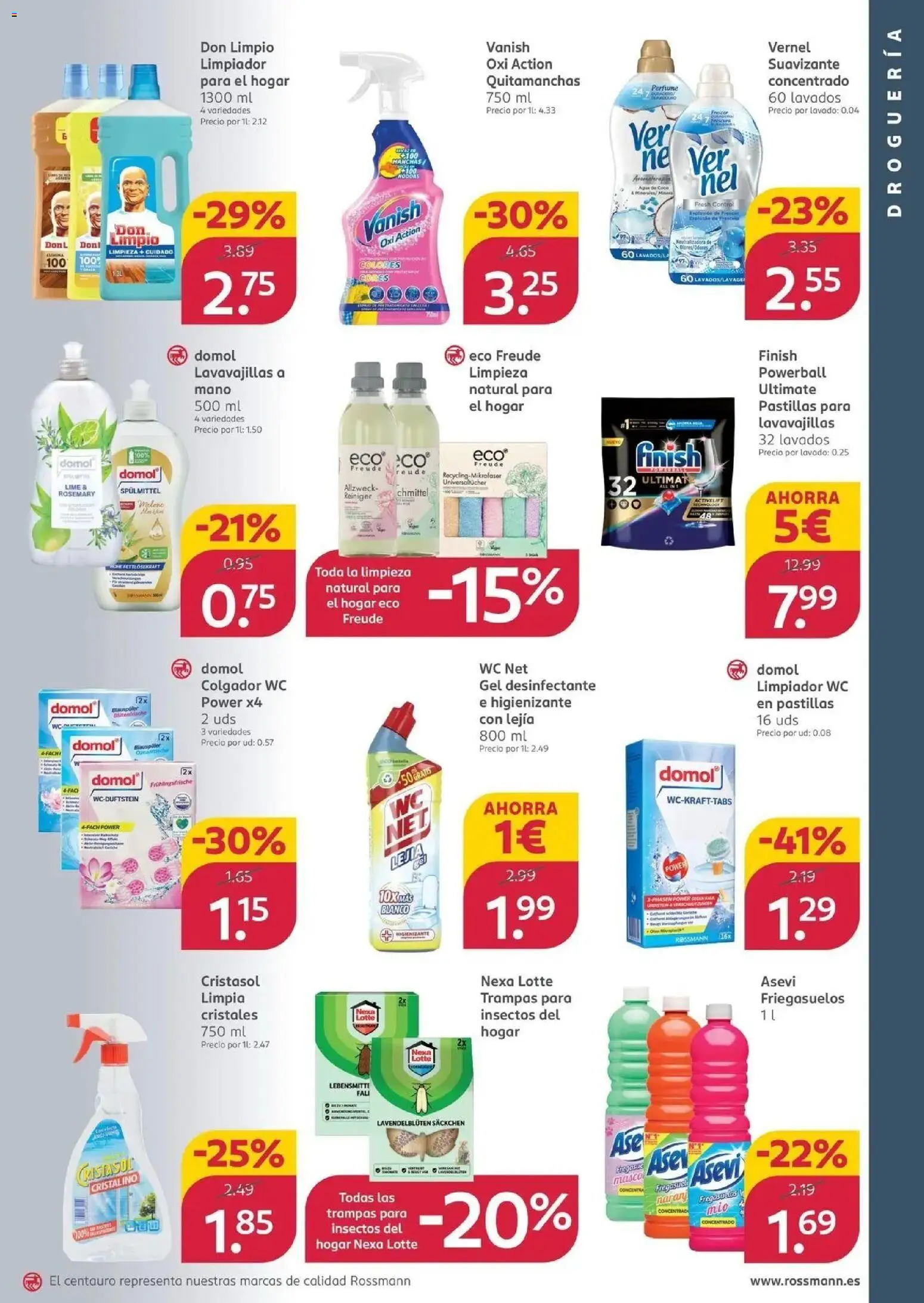 ROSSMANN - LLÁMALO AHORRO 28/09/2026 - 03/10/2026 | Página: 7 | Productos: Perfume, Quitamanchas, Suavizante, Lavavajillas