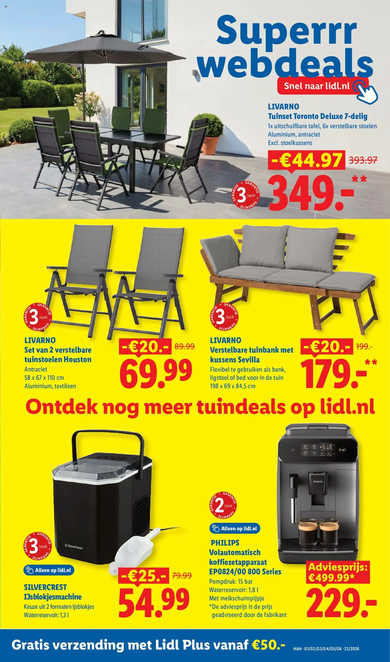 {H1} | Pagina: 8 | Producten: Koffiezetapparaat, Bed, Ligstoel, Kussens