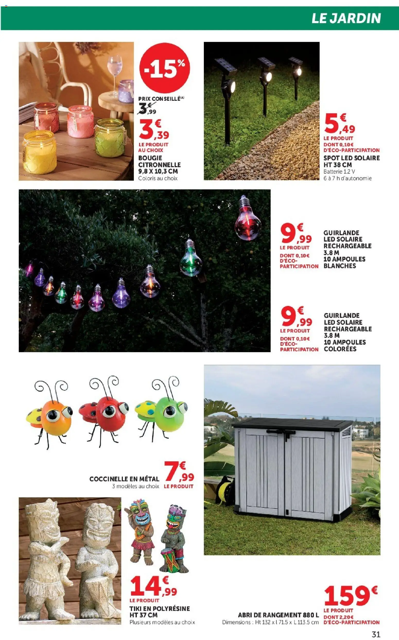 {H1} | Page: 31 | Produits: Citronnelle, Batterie
