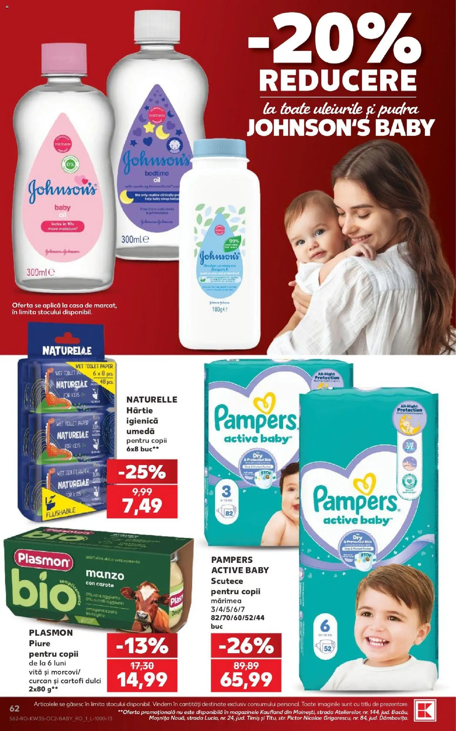 Noul catalog Kaufland – valabil de la 26.08.2026 | Pagină: 62 | Produse: Vită, Cartofi dulci, Cartofi, Scutece