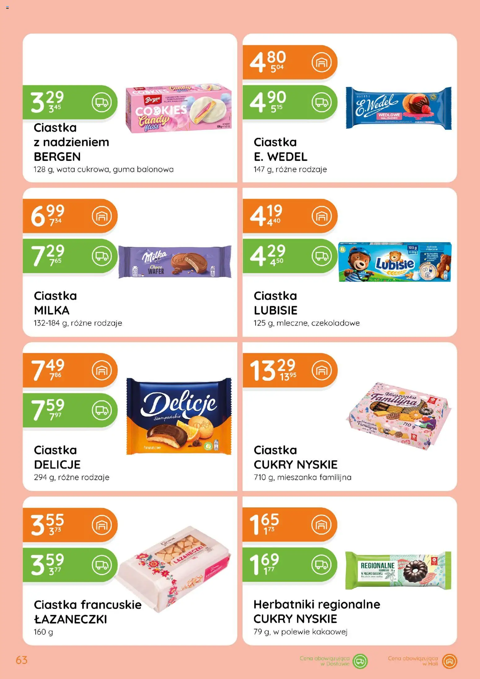 Eurocash gazetka od 15.10.2026 | Strona: 63 | Produkty: Wata, Milka, Herbatniki, Ciastka