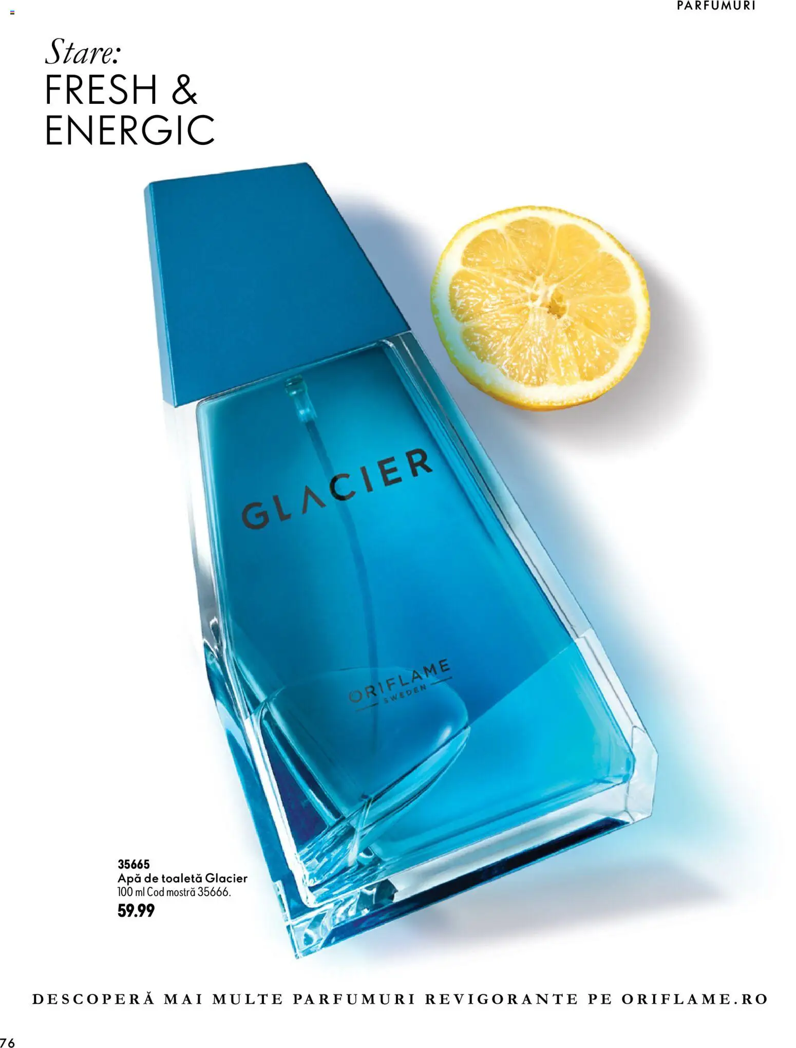 Noul catalog Oriflame – valabil de la 30.09.2026 | Pagină: 76 | Produse: Toaletă, Apă de toaletă, Apă