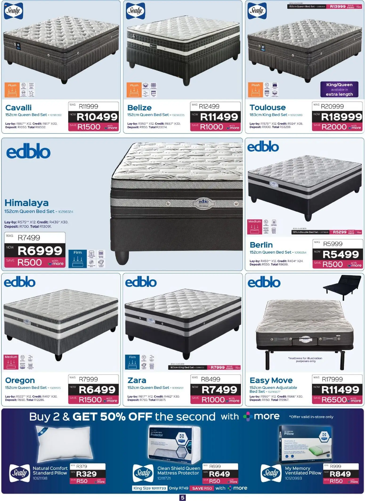 New Sleepmasters catalogue – valid from 16/07/2026 | Page: 5 | Products: Double bed, Queen bed, King bed, Pillow