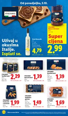 ITALIAMO Namaz od lješnjaka, Hazelnut & Cocoa Spread with Chopped Hazelnuts - Pregled kataloga iz trgovine Lidl, vrijedi od 05.10.2026 | Stranica: 24 | Proizvodi: Tijesto, Keksi, Lisnato tijesto, Namaz