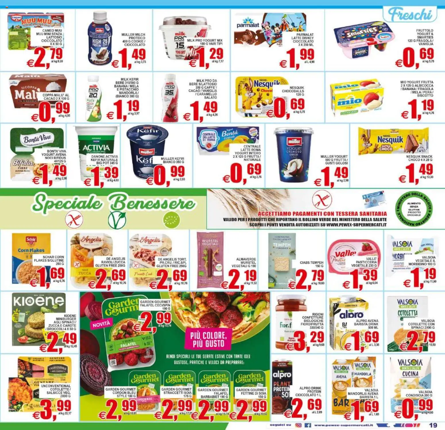 Volantino Pewex del 12/08/2026 | Pagina: 19 | Prodotti: Carote, Spinaci, Cocco, Ravioli