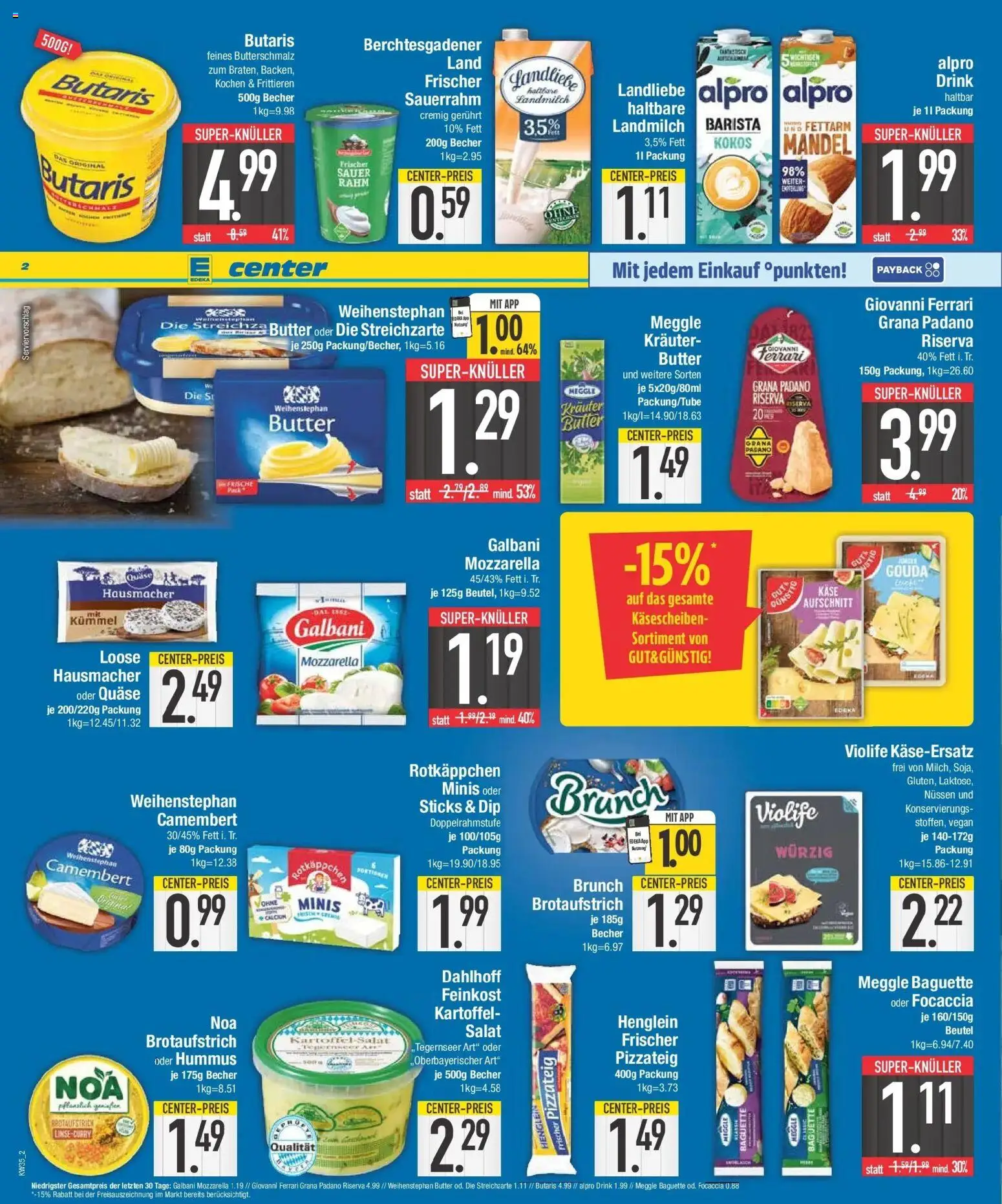 Edeka Prospekt Unterhaching (ab 24.08.2026) » Angebote Online | Seite: 2 | Produkte: Gouda, Camembert, Alpro, Rotkäppchen