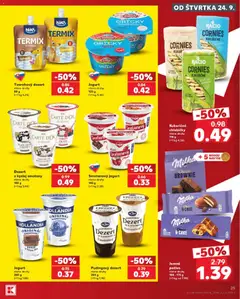 Kaufland SK akciós újság - amely érvényes a következő dátumtól: 2026.09.24. | Oldal: 25 | Termékek: Milka, Termix, Brownie