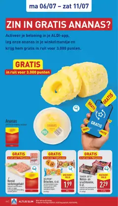 Aldi folder week 28 - Voorbeeld van een folder van Aldi, geldig van 06/07/2026 | Pagina: 10 | Producten: Ananas, Gewicht, Fruit, Chocolade
