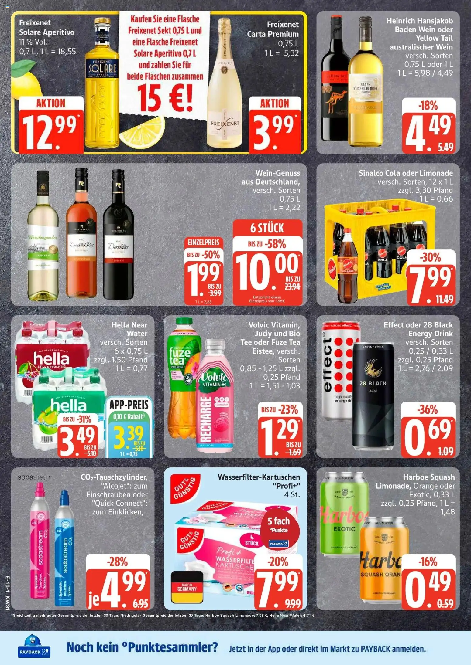 Edeka Prospekt Schwarzenbek – gültig ab 27.07.2026 | Seite: 18 | Produkte: Cola, Energy, Freixenet, Limonade